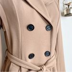 Besti Hello Besti Belli Classic Fitted Tan Double-Breasted Trench Coat Photo 3