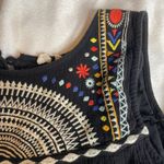 RIPCURL Embroidered‎ Black Large Tank Dress Sleeveless Photo 2