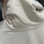 LIT Active Whisper Oversized Turtleneck Sweatshirt Cream pullover mockneck beige Tan Size L Photo 5