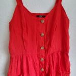 Mlle Gabrielle  Dress Red Sundress Button Down Boho Flowy Size XL Photo 6