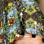 Megan Park Beaded Jewel Dress Green‎ Blue Sparkly V Photo 10