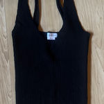 Lovers + Friends  Black Ribbed Tank Top Photo 0