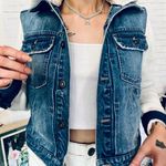 Free People Knit Denim Jacket Photo 5
