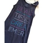 Uniqlo  Dark Grey Maxi Moo Moo Dress with Colorful Text Med Photo 2