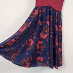 Sachin + Babi  Crossover Pleated Floral Midi Dress Size 10 Photo 3