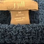 J.Jill Royal Blue Cable Knit Sweater Size Medium Petite Photo 2