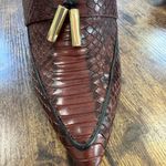 Louise et Cie  Burgundy Snakeskin Heeled Boots woman’s sz 9/40 Photo 9