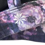 Athleta  Exhale Sports Bra Women size Small Purple Strappy Watercolor Floral Photo 6