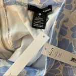 AQUA Blue and White Floral Lace Skirt from Bloomingdales Photo 3