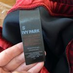 Ivy Park  Size Small Red Velour Velvet Joggers Pull On Drawstring Photo 7