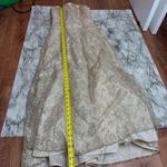 Jump  vintage Y2K Gown Maxi Dress Back Lace up Floral Lace Ivory gold  size 7/8 Photo 3