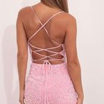 Hot Pink Short Homecoming Dress Photo 3