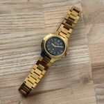 Bulova  Accutron Super Rare Ladies Vintage Watch Brown Oval Dial Gold Bracelet Photo 6