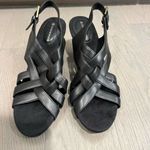 Giani Bernini Black Justyne Strappy Sandal Leather Heels Size 8.5 Photo 6