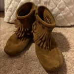 Minnetonka  fringe double bootie western bo… Photo 4