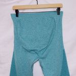 Amazon  Branded Blue Full Belly Panel Athletic Seamless Maternity Leggings Photo 1