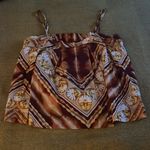 Free People floral earth tones bohemian top Sz L Photo 3
