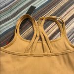 Carbon 38 Sunflower Yellow Ribbed Crop Top Photo 3