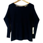 Cyrus NWT  Black Ribbed Boat Neck Dolman Sleeve Sweater Size S Photo 0