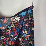 J.Crew  Black Kaleidoscope Star Print One Shoulder Long Sleeve Blouse 6 Photo 6