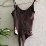 Chocolate brown compression slimming cami tank bodysuit (size S) Photo 1