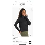 Prana Black Zip Sweater Jacket M Breathe Yoga Layna Equestrian Horseshoe Size M Photo 4