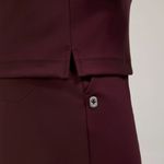 FIGS Sona FORMx Slim V-Neck Scrub Top in Burgundy, Size Medium Photo 4