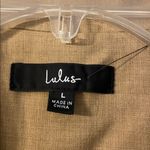 Lulus  Classic Tan Blazersize L brand new length 30”pit to pit 36” Photo 1