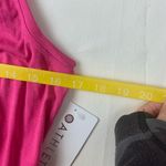 Athleta  size medium air out cinch tank pink Fuchsia Sleeveless yoga athletic run Photo 5