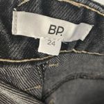 BP Black High Rise Straight Leg Distressed Knee Jeans 24 Photo 4