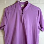 Greg Norman Woman’s Lilac Purple Arise Flutter Sleeve Lightweight Golf Shirt Size L Photo 1