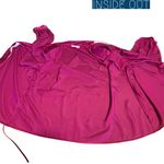 VINTAGE 1990'S JG HOOK SATIN BERRY PINK WRAP BLOUSE (14P) Photo 7