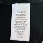 Tahari Black Long Sleeve V Neck Faux Button Up Corset Bustier Blouse Top Size L Photo 3