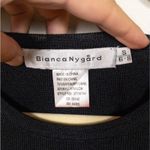 BIANCA NYGARD Black Sleeveless Knit Tank Top Eyelet Detail Women's Small 6 Photo 3