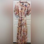 Venus Floral Shine Detail Maxi Digital Wildflowers sheer Dress Photo 9