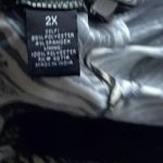 MSK Women’s Gold/Black Sparkle Neck Slinky Western Stretch Top Blouse Size 2XL Black Photo 12