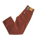 Levi's NWT Ribcage Straight Ankle in Tortoise Shell Stretch Velvet Pants 30 x 27 Photo 2