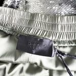 RTA NEW Ganya Olive Green Sequin Sparkle Embellished Mini Athletic Shorts Small Photo 1