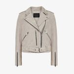 All Saints Suede leather Balfern Biker Jacket Photo 83