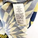 The Drop Geometric Print Midi Shirt Dress Long Sleeve Size XS Yellow Blue Photo 8