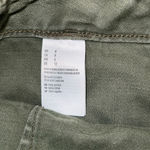 American Eagle  Green Utility Cargo-Style Button-Fly Raw Hem Shorts Size 8 Photo 4