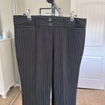 Star City  Black pinstripe straight leg trousers with a subtle pleat Photo 5