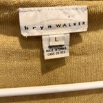 Bryn Walker Cardigan Jacket Womens Large Linen Gold Open Lagenlook Boho Beach Photo 1