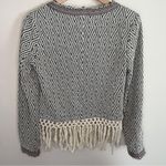 Miss Me  Western Boho Fringe Jacket Womens Small Grey Black Geometric Retro 90s Photo 5