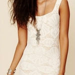Free People  Intimately Medallion Crochet Bodycon Dress size Medium/Large Photo 0