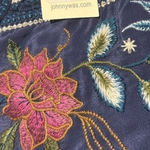 Johnny Was Cordelia heavily embroidered 100% silk maxi dress NWT RARE Photo 12