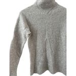 Everlane  The Cozy Stretch Mockneck Wool Yak Hair Pullover Sweater Gray Size XS Photo 5