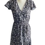 J.Crew -MERCANTILE Adorable black and white faux wrap dress Photo 2