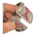 Vintage Kuchi
Afghan/ Indian Bracelet beaded, rhinestone, crystal Pink Photo 8