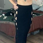 NWT Dion Lee black cut out midi knit skirt Photo 0